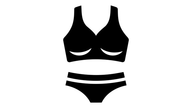 Swim tankini set icon