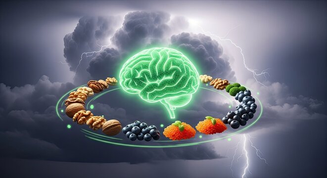 Brain Health Foods Circle: Nutrition for Cognitive Function and Mental Clarity