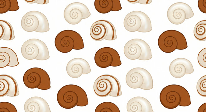 Cinnamon Pearl Snail Shell Pattern