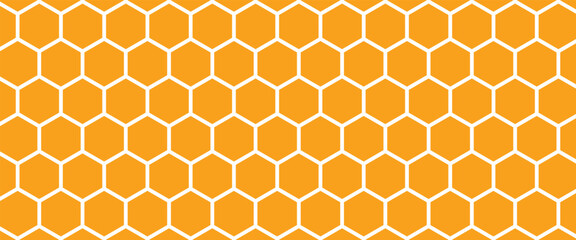 Abstract yellow honeycomb pattern. Vector graphic honeycomb for fashion, textile and interior design. © Snap Smith