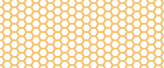  Yellow honeycomb border abstract background. Vector honeycomb art work used for symbolize digital connectivity, data mapping, and blockchain networks.  © Snap Smith