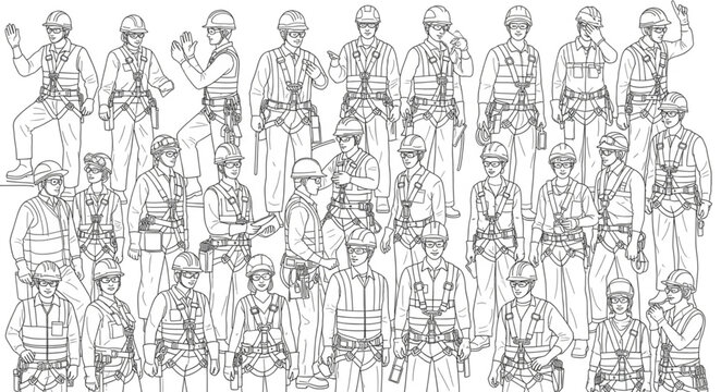 A large group of soldiers standing together in formation.