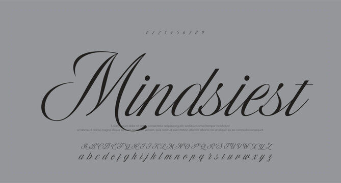 Elegant Italic Script Text Effect
