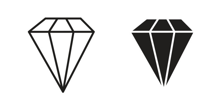 Diamond icon for ui app design and web designs
