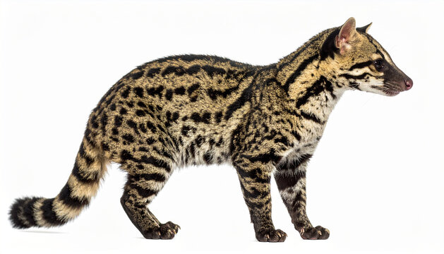A Bengal slow loris standing on all fours against a white background