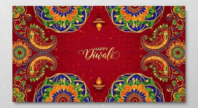 Diwali Festival of Lights Greeting Card.