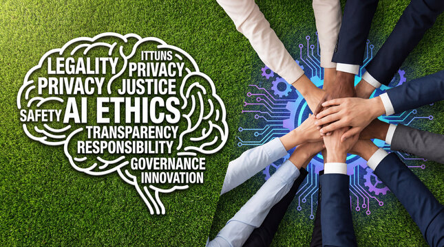 Business teamwork collaboration with hands together and ethics governance concept for corporate success