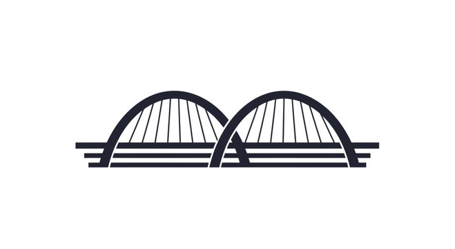 bridge illustration, arch bridge