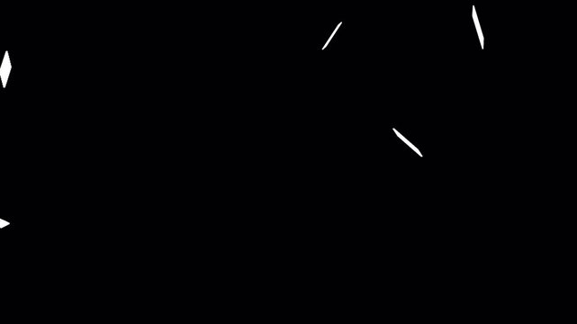 Realistic **3D Playing Cards Falling** Animation **Overlay** with Alpha Channel Loop 4K