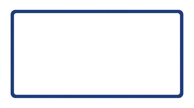 Simple rectangular frame with dark blue border