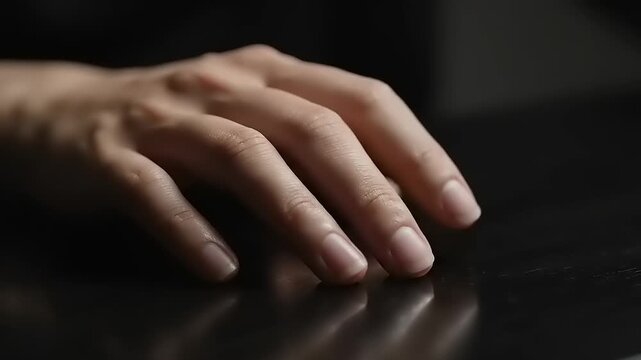 Close up of human hand fingers.