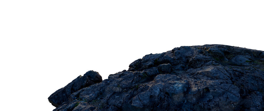 Rocky Outcrop Landscape With Rugged Boulders and Textured Stone Surface 3D Rendering