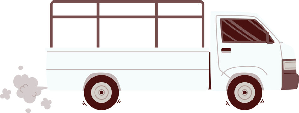 Ilustrasi Mudik Lebaran dengan Kendaraan Pick Up