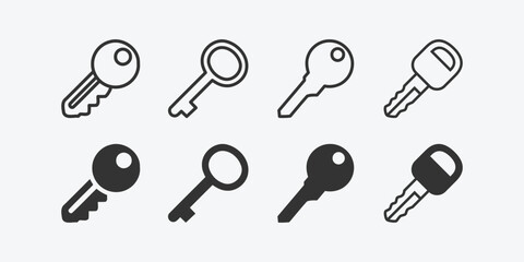Collection of various keys in different styles and shades © Jumon