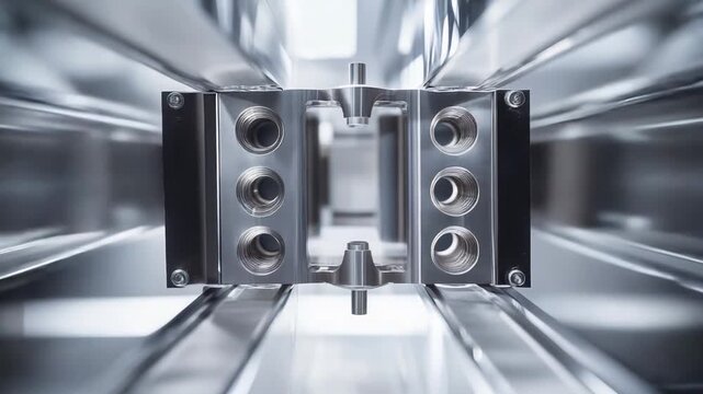 Advanced cryogenic hardware component providing essential cooling for a powerful quantum computing processor, showcasing precise engineering in a scientific and technological environment