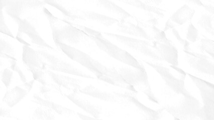 Obraz premium close-up texture shot of a crumpled white sheet of paper, often used as a minimalist backdrop for digital design or photography