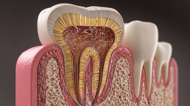 Tooth anatomy dental nerve tooth root dental pulp enamel