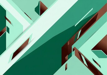Obraz premium Dynamic teal and brown abstract layout for graphic design projects