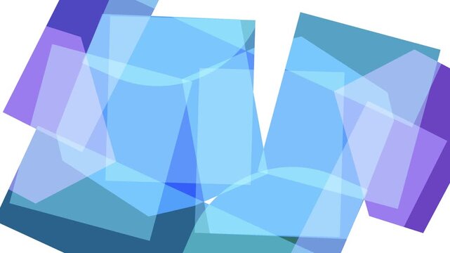 Corporate abstract polygon background with colorful geometric shapes moving, modern business motion graphic