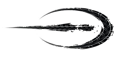 Tire tread marks, wheel textures, tire marks - car racing, motocross, drift, rally, off-road and others. modern © fathor