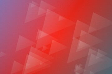 Fototapeta premium Abstract Geometric Background with Red Gradient and White Triangles