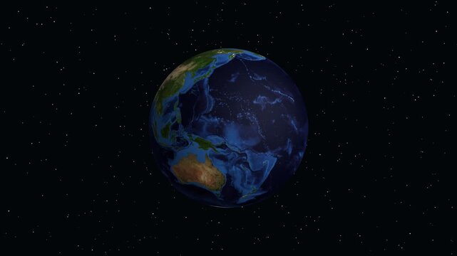 Earth Zoom Animation From Outer Space To Zibo China