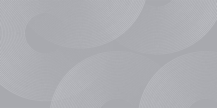 Abstract white background with grey circle lines. Digital future technology concept wallpaper wave