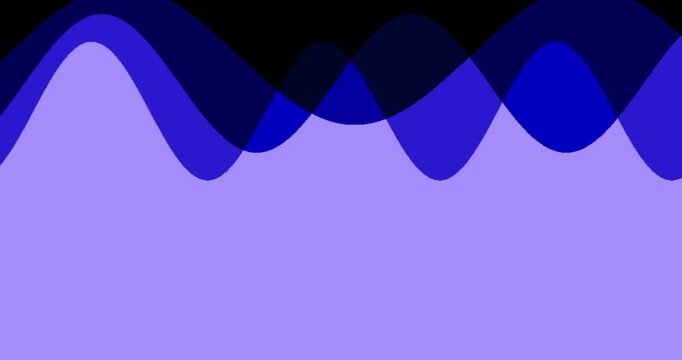 A mesmerizing abstract animation features elegant, undulating wave forms in various shades of red and pink. These vibrant, translucent shapes gracefully overlap and move across the frame, creating a d