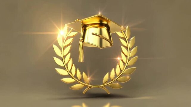 golden laurel wreath with candle