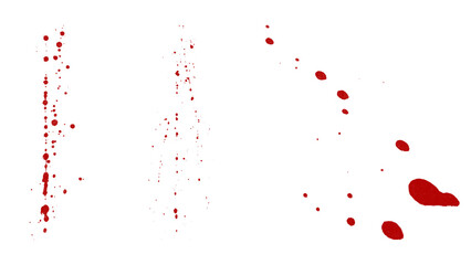Fine red spray paint dots and liquid splatter trails on transparent. © Creative Png