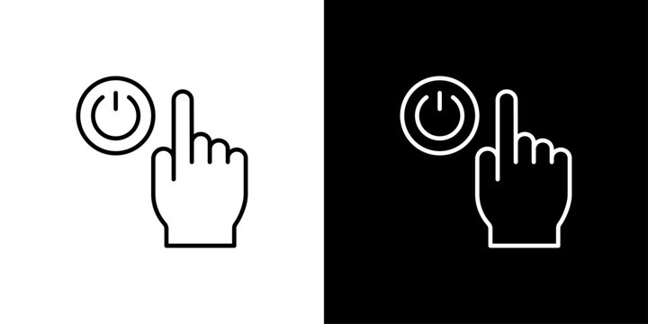 Button Icon Sheet Black And White