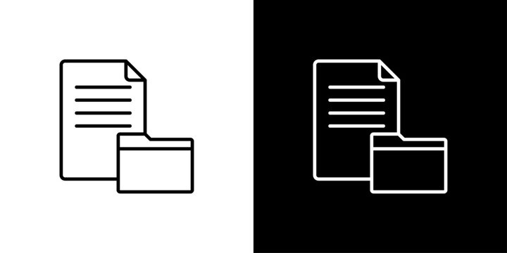 Document Icon Sheet Black And White