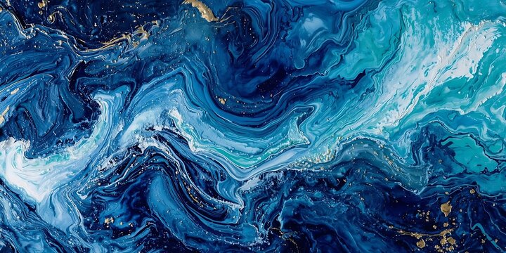 Abstract texture background with deep blues and gold accents with fine art