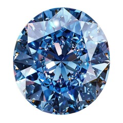 Fototapeta premium Brilliant blue diamond gemstone sparkle
