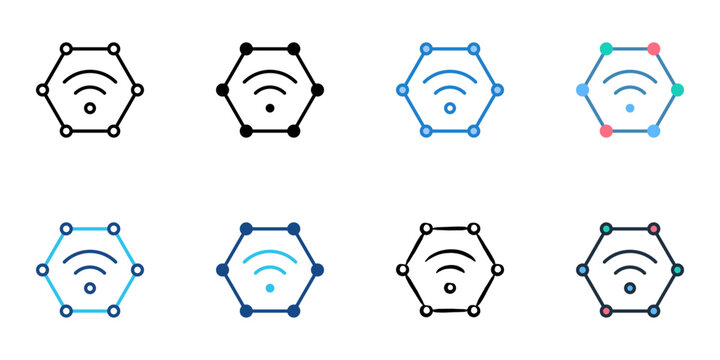 Serverless function icons set multiple style collection. Editable stroke 
