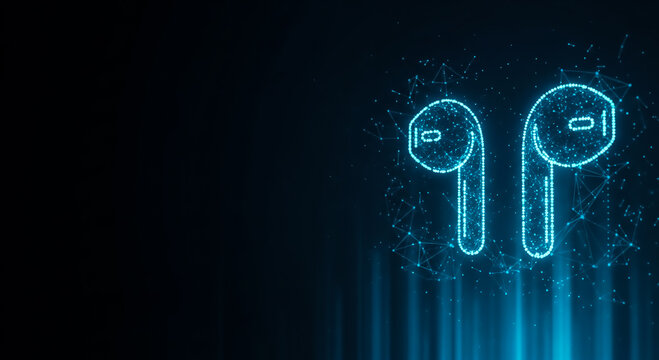 Bright neon 2019 digits with glowing particles, symbolizing New Year celebration, tech, and futuristic themes in dark space.