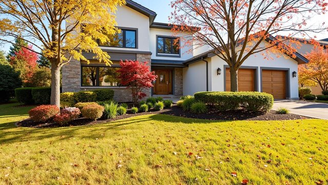 Modern Farmhouse in Naperville During Autumn 2023