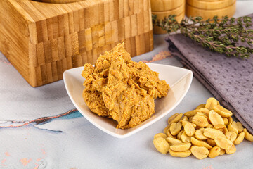 Naklejka premium Crunchy peanut butter fat product