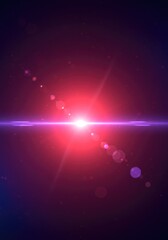 Obraz premium A vibrant, abstract background displaying brilliant light particles and glowing lens flares in a deep, atmospheric space, energy, color, sparkling