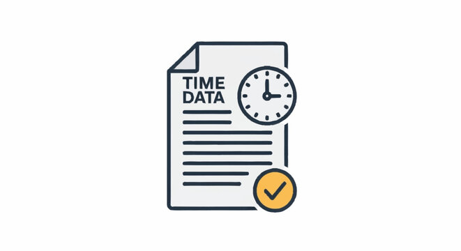 Ecommerce Time Data Management Icon