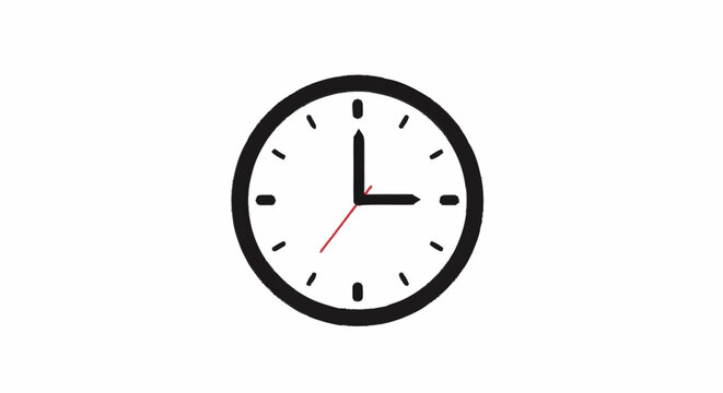 A simple analog clock face.