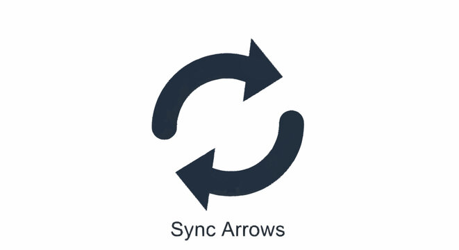 Sync arrows icon for data exchange.