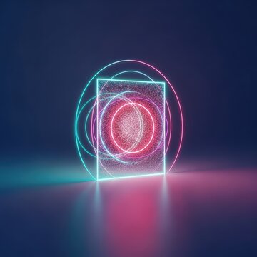 Conceptual depiction of an energy field interruption creating an isolated space. Nullification barrier establishing a protective, unseen boundary, unique, protection, boundary