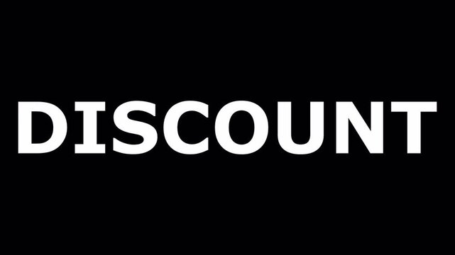 Discount Bold Cyrillic Text Reveal on Dark Background