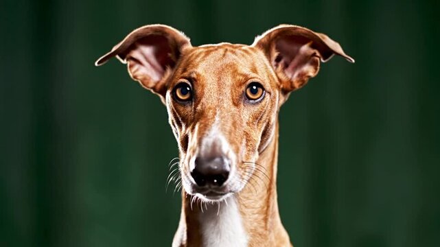 Cute Whippet Dog Portrait