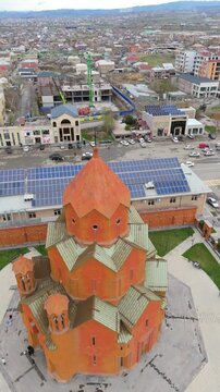 Saint Thaddeus Church in Masis by drone