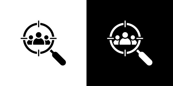Recruitment Icon Sheet Black And White