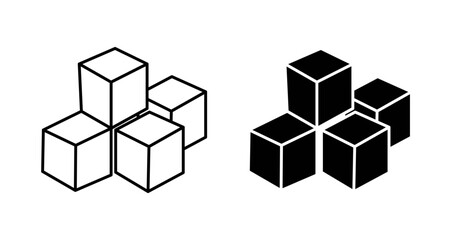 Obraz premium Boxes icon graphic vector. icon collection