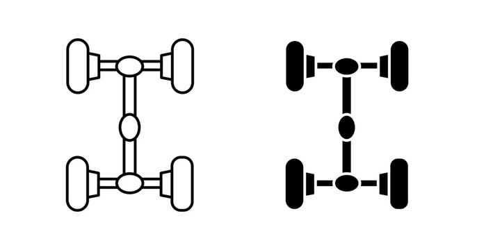 car axle icon graphic vector. icon collection
