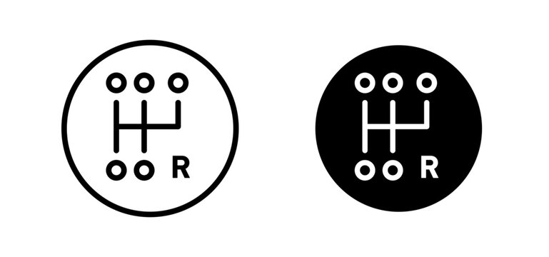 car gearbox icon graphic vector. icon collection